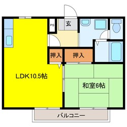 ビーライン本今の物件間取画像